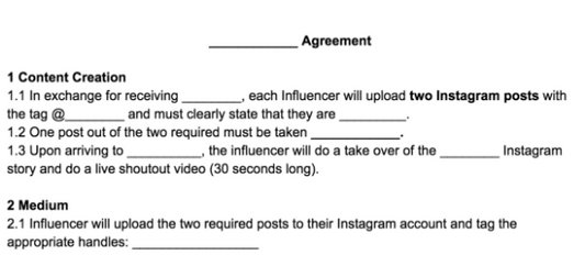 How to Write an Influencer Contract?